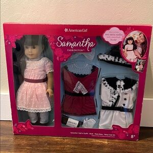 American Girl Samantha Doll set with party dress & fancy coat (Costco original)